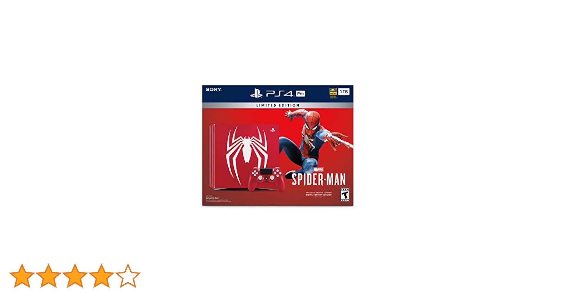 PlayStation 4 Pro 1TB Limited Edition Console - Marvel's